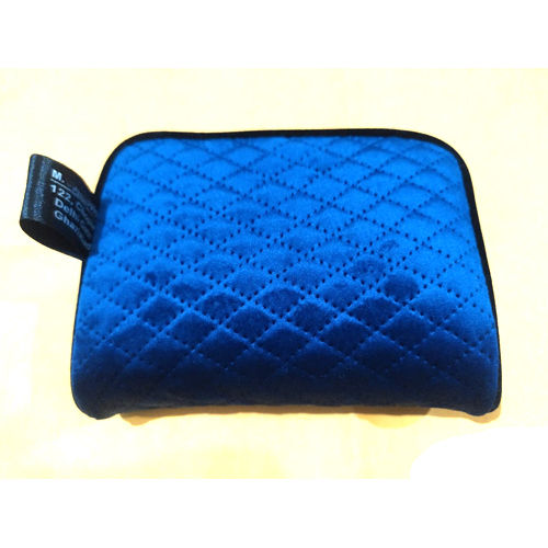 Versace Royal Blue Quilted Leather Small Shoulder Bag