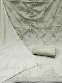 Ziya Green Zora Silk Dress Material