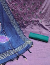 Yami Purple Zora Silk Dress Material
