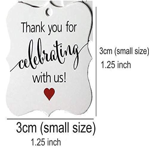 Atmiyamart Thank You Cards Gift Tags Vintage White Paper Hang Wedding Party Favor Birthday Party Baby Shower Handmade