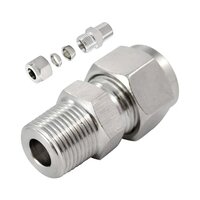Stainless Steel Ferrule Fitting - Color: Silver
