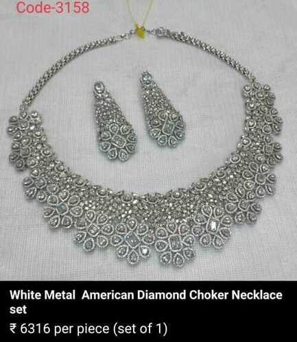 AMERICAN DIAMOND CHOKER SET
