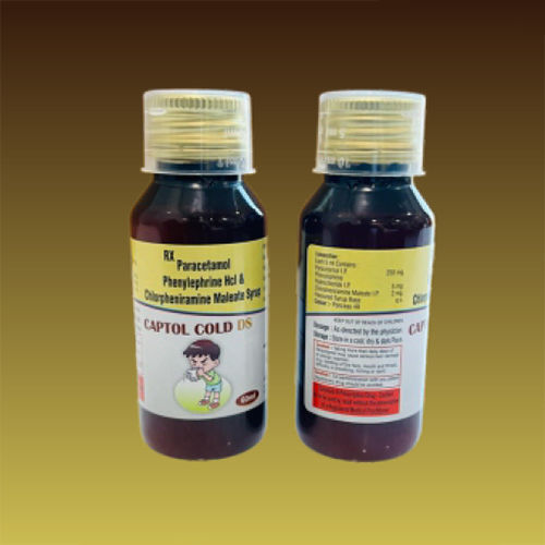 60 Ml Paracetamol Phenylephrine Hydrochloride And Chlorpheniramine Maleate Syrup General Medicines