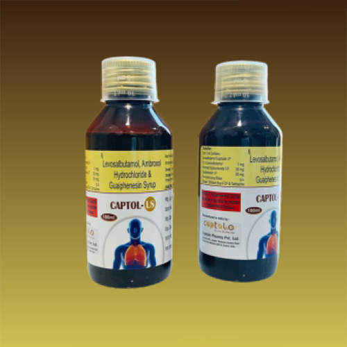 100 ML Levosalbutamol Ambroxol Hydrochloride And Guaiphenesin Syrup