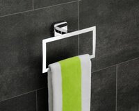 AMAZE NAPKING RING - Stainless Steel, 10 Inch Rectangular Design, Glossy Finish | Stylish Towel Holder for Enhanced Bathroom Aesthetics