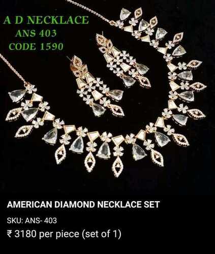 American Diamond Necklace Set