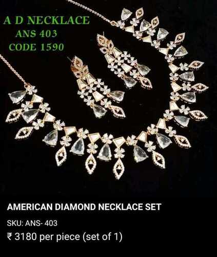 LATEST DIAMOND NECKLCAE SET