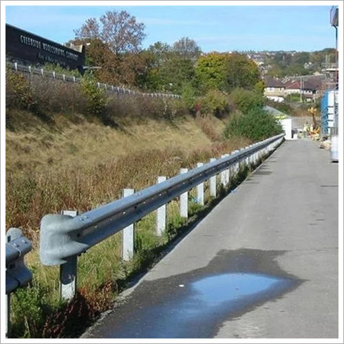 Black Road Safety Metal Crash Barrier