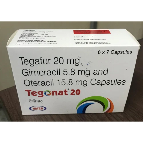 Tegafur 20mg Gimeracil 5.8mg And Oteracil 15.8mg Caps
