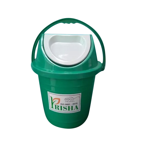 10ltr Dustbin Swing Lid - Color: Green