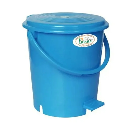 thumbnail interactive-video image 1 of Safri 10 Litre Kitchen Pedal Bin – Plastic Dustbin With Lid (Square, UK Made) 1 of 5