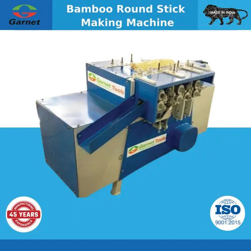 Bamboo Round Stick Making Machine - Color: Blue