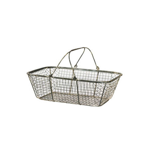 Silver Shopping Wire Basket