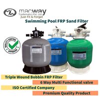 Swimming Pool Sand Filter - Fiberglass, 400mm To 1400mm Diameter | 99% Efficiency, 220v Power Supply, 5-year Warranty, Available In Green, Blue, Grey