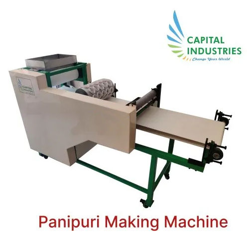 White Industrial Pani Puri Making Machine