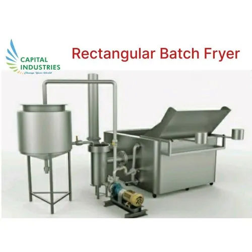 Rectangular Batch Fryer Machine Capacity: 45-100 Kg/Hr