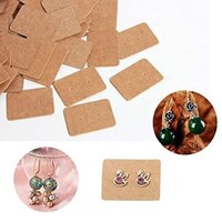Atmiyamart Kraft Earring Display Tags Jewelry Package Hanging Cards Handmade Gift tag brand tag maker Customize jeweler tag