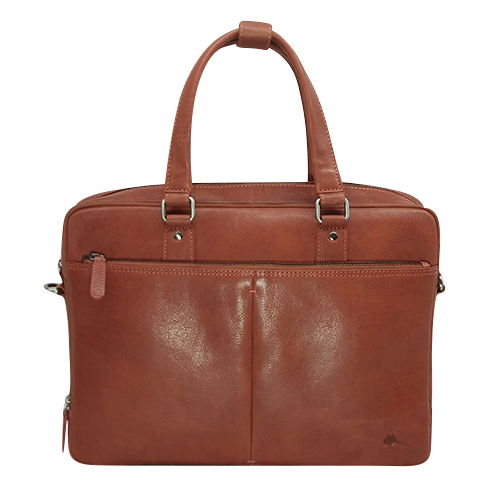 Office Brown Leather Laptop Bag