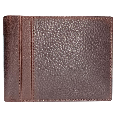 Mens Brown Leather Wallet Design: Plain