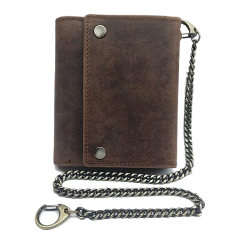 Mens Tri Fold Leather Wallet