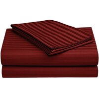 Satin Stripes Double Bedsheet Now in KIng Size