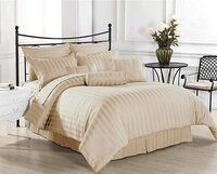 Satin Stripes Double Bedsheet Now in KIng Size