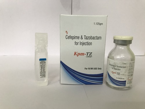 Cefepime 1000 mg and Tazobactam 125 mg Inj