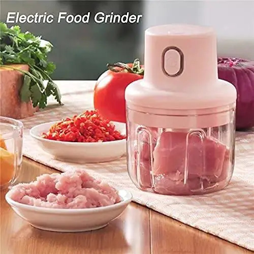 Electric Mini Garlic Chopper Portable Chopper With USB Charging
