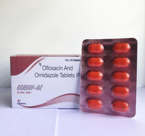 Ofloxacin 200 mg and Ornidazole 500 mg