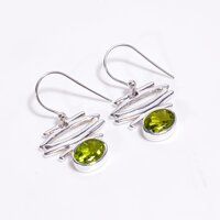 Natural Rainbow Moonstone 925 Sterling Silver Drop Earrings Girls Fashion Earrings supplier