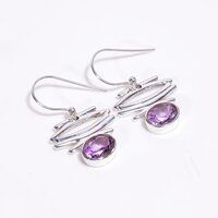 Natural Rainbow Moonstone 925 Sterling Silver Drop Earrings Girls Fashion Earrings supplier