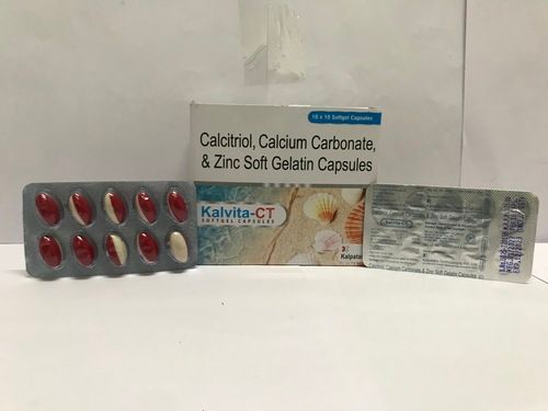 Calcitriol I P  0.25 mcg and Calcium Carbonate I P 500 mg equivalent to elemental calcium 200 mg and Zinc As zinc sulphate IP 7.5 mg