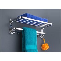 Glossy Folding Towel Rack