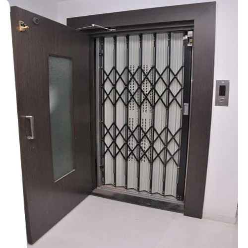Stainless Steel Residential Elevator Collapsible Door