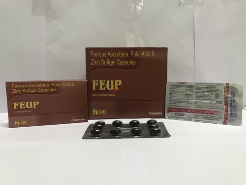 Ferrous Ascorbate 100 mg and Zinc Sulphate 22.5 mg and Folic Acid 160 mcg