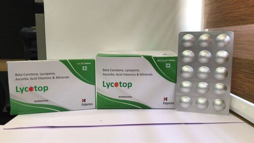 Lycopene Beta Carotene Multivitamin Multimineral and Anti-Oxidants Tablets
