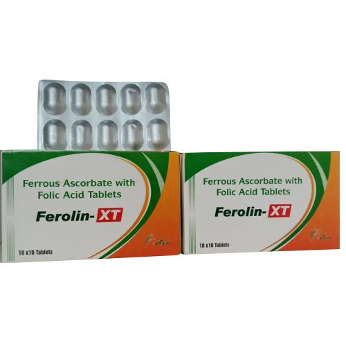 Ayurvedic Medicine Ferrous Ascorbate With Folic Acid Zed Plat Tablets