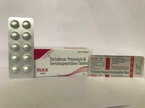 Diclofenac Potassium 50 Mg. And Serratiopeptidase 10 Mg.