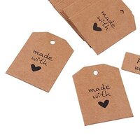 made with love Kraft Tag