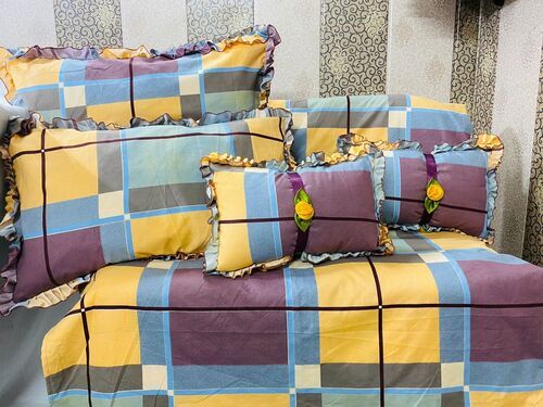 King Size Double Bedsheets With Pillow Cover Cotton