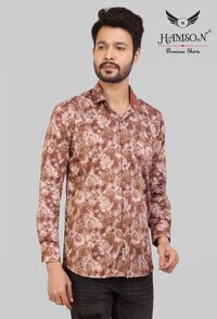Mens Satin Cotton Shirts Lily 41c Collar Style: Standard
