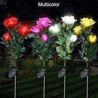 GARDEN SOLAR OUTDOOR ROSE LIGHTS