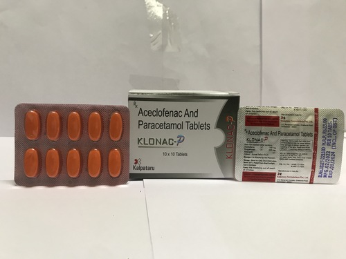 Aceclofenac  100 mg. and Paracetamol  325 mg.