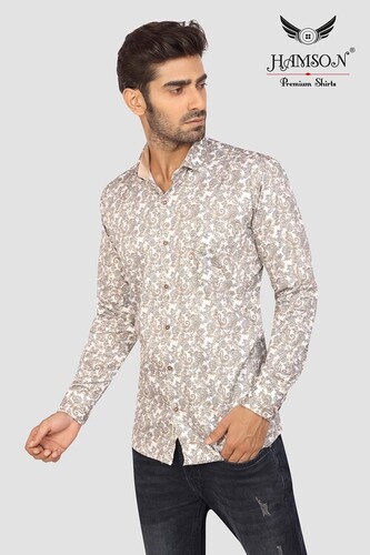 Mens Satin Cotton Shirts Lily 43A Collar Style: Standard