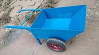 Double Wheel Barrow - Steel Frame, 6 Cu Ft Capacity | Durable Build, Ergonomic Handle, Stable Design, 13 Inch Pneumatic Tires, Easy Maneuver