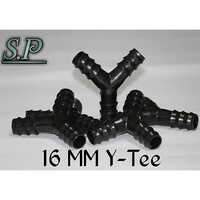 16mm Black Y-tee - Plastic, High Corrosion Resistant, Uv Light Resistant | Tear Resistant, Chemical Resistant, High Strength, High-pressure Applications