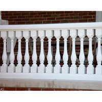 White Grc Baluster - Glass Fiber Reinforced Concrete, Galvanized Surface Treatment | Weather Resistant, Lightweight Design For Enhanced Staircases And Balconies