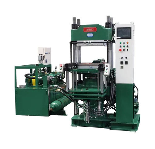 Green Industrial Rubber Compression Moulding Press