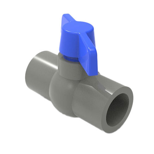 PP Grey Solid Seal Ball Valve