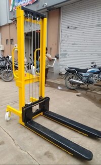 Electric Stacker - Steel, 1.2m Fork Length, 2m Lifting Height, Yellow | Easy Operation, High Efficiency, Durable Design, Cost-effective